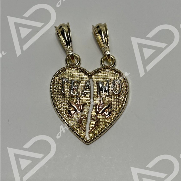 Multicolored Heart Te Amo pendant - Picture 3 of 5